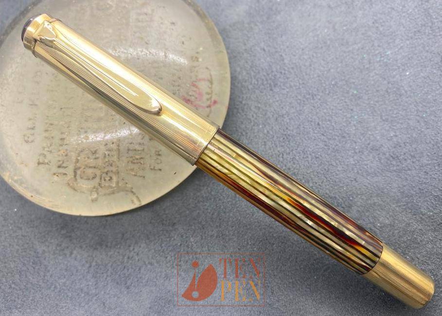 PELIKAN 500 BROWN STRIATED BARREL- FOR EXPORT | Tenpen - By